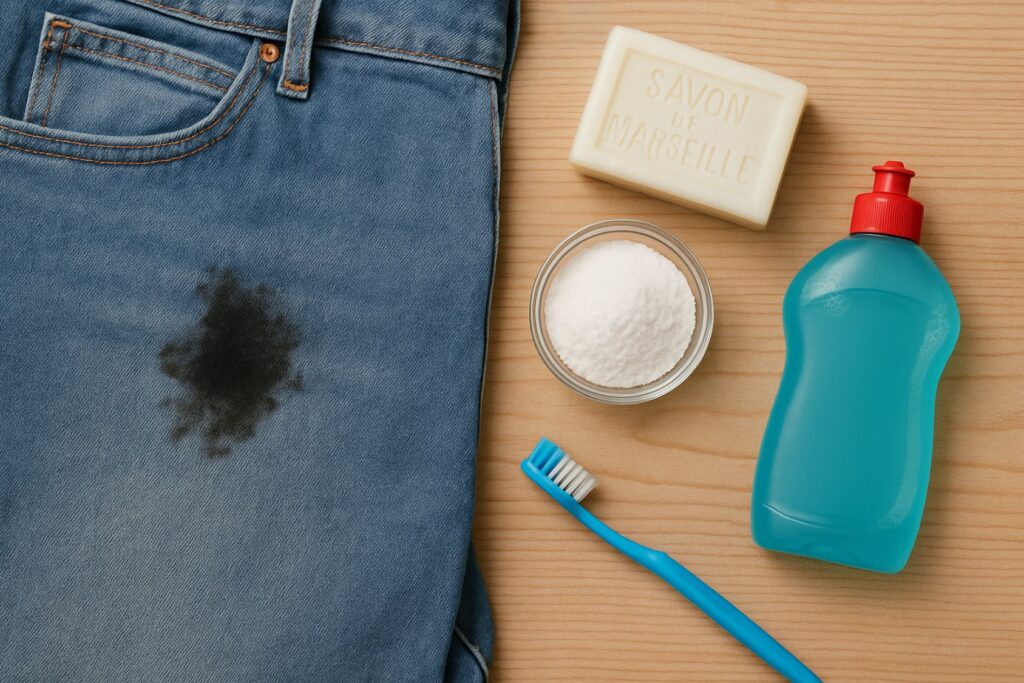 enlever du cambouis sur un vêtement