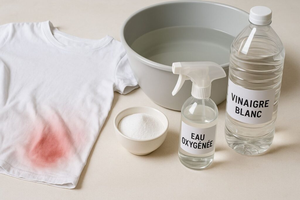 enlever une couleur qui a déteint sur un vêtement