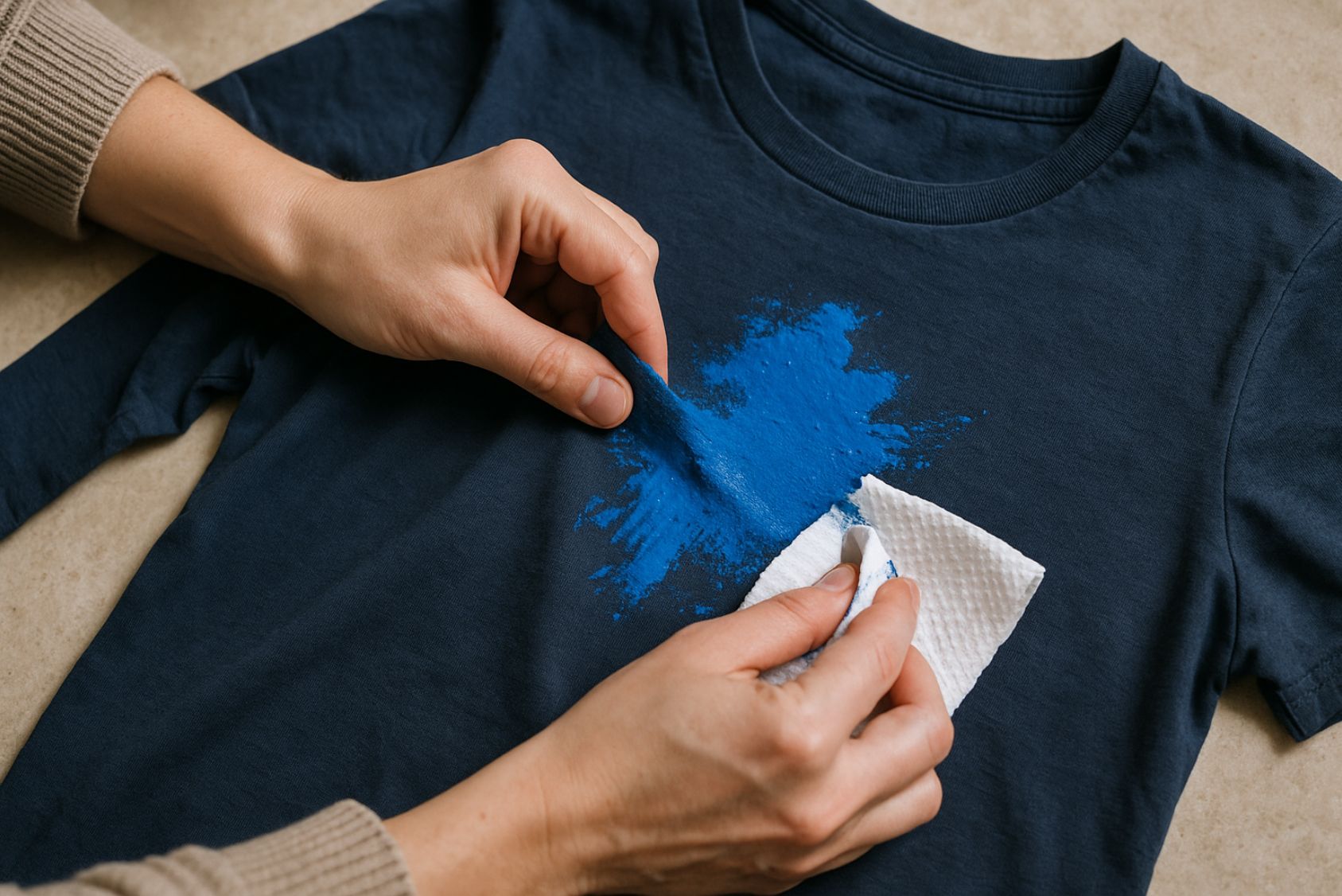 enlever de la peinture sur un vêtement