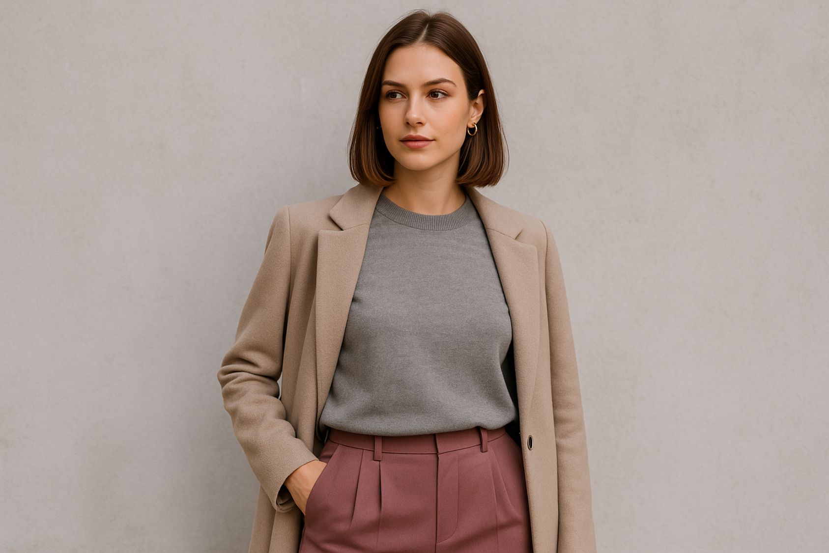 exemple de tenue avec un vêtement gris