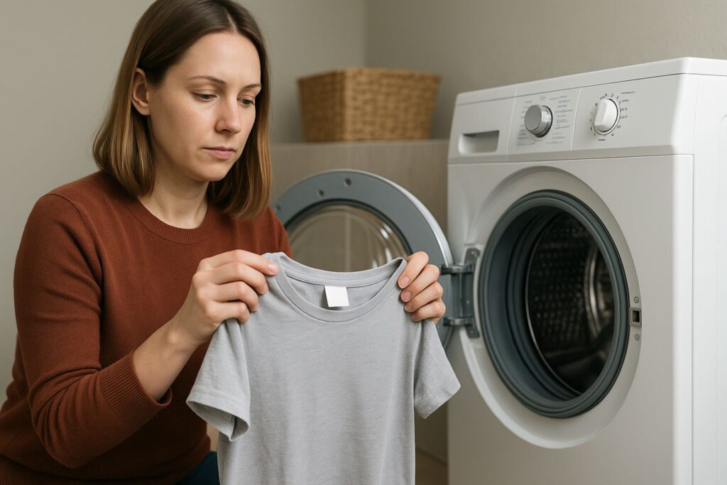 laver des vêtements neufs