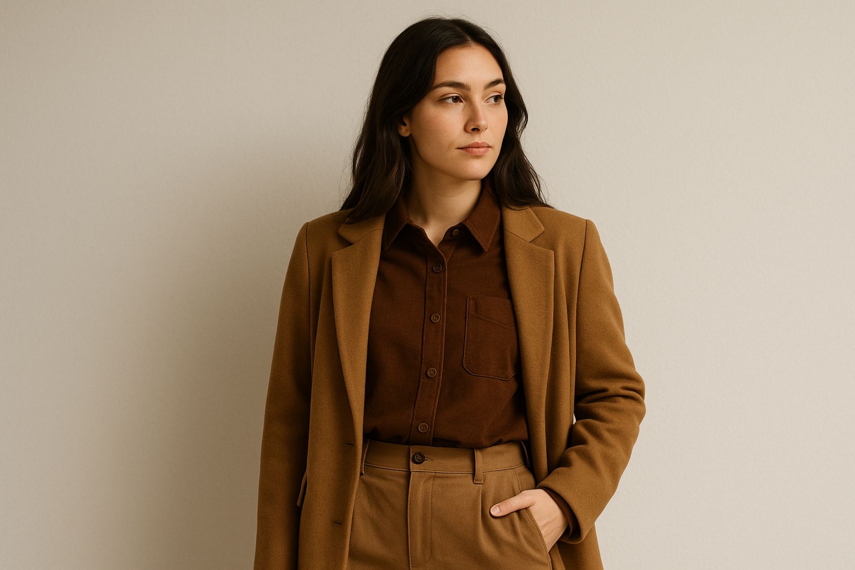 exemple de tenue avec un vêtement marron