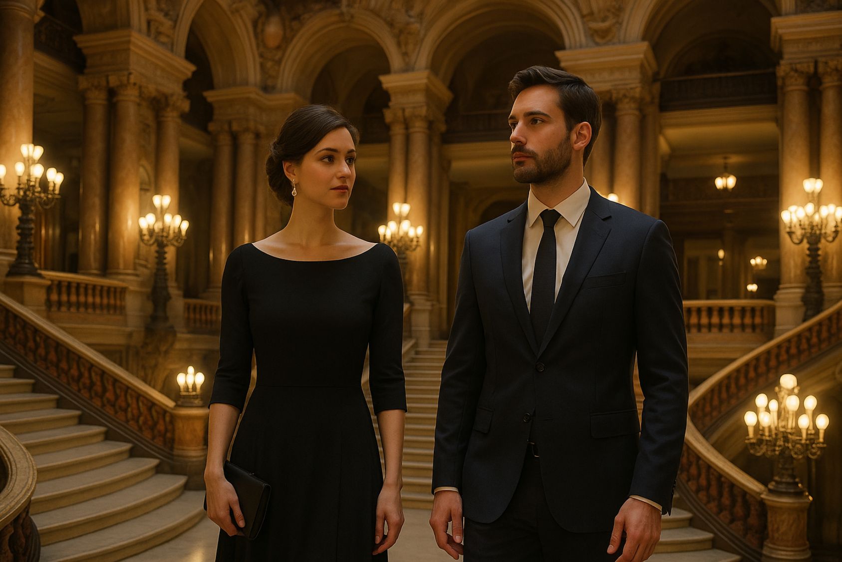 s'habiller pour aller à l'opéra