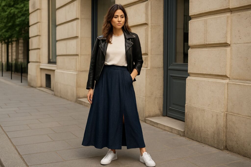 porter une jupe longue