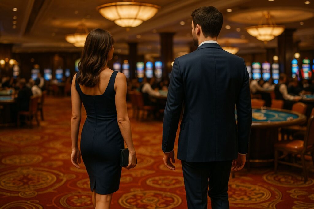 s'habiller pour aller au casino