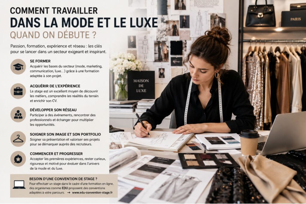 travailler dans la mode